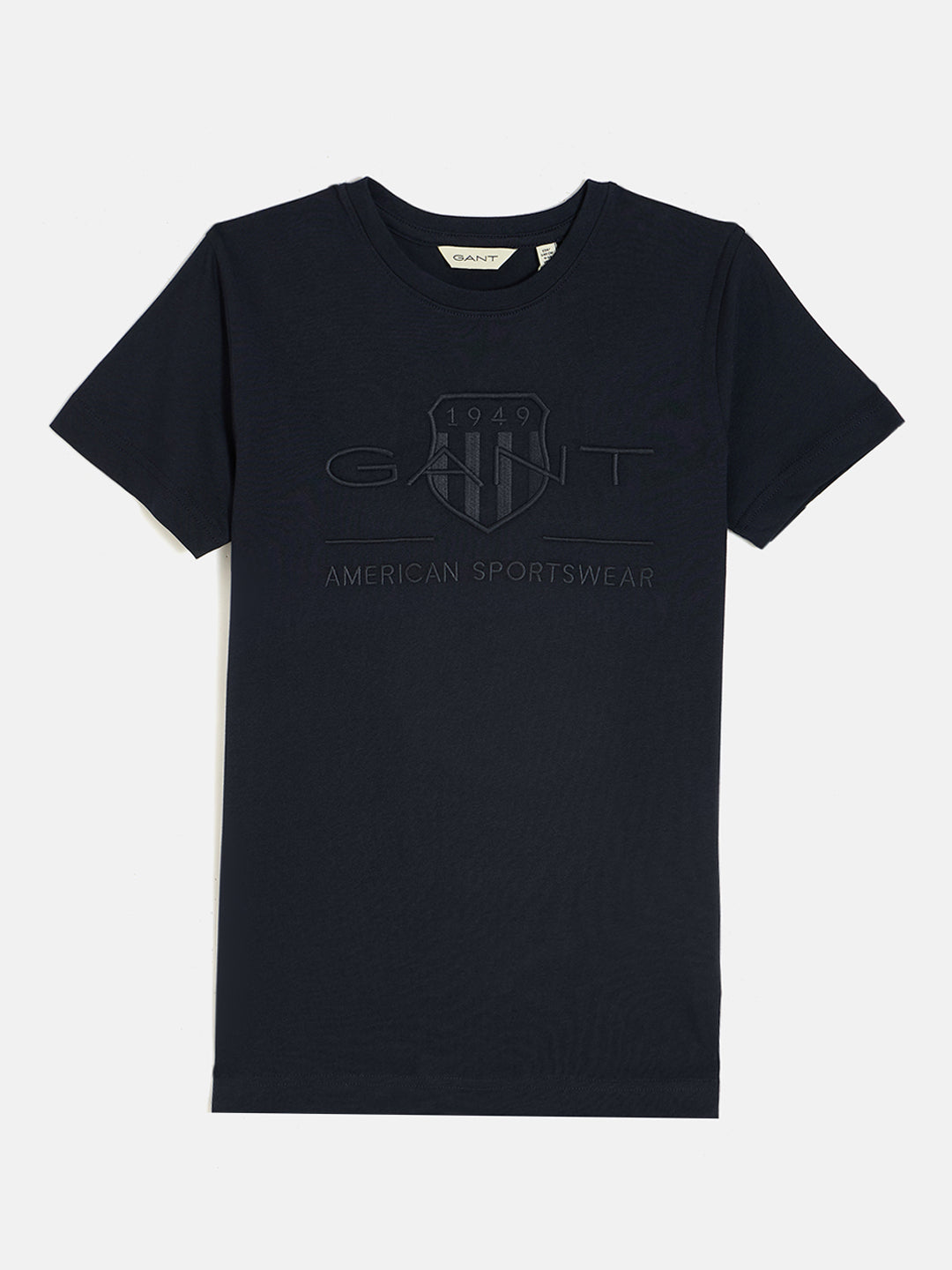 Gant Boys Blue Round Neck Short Sleeves T-Shirt