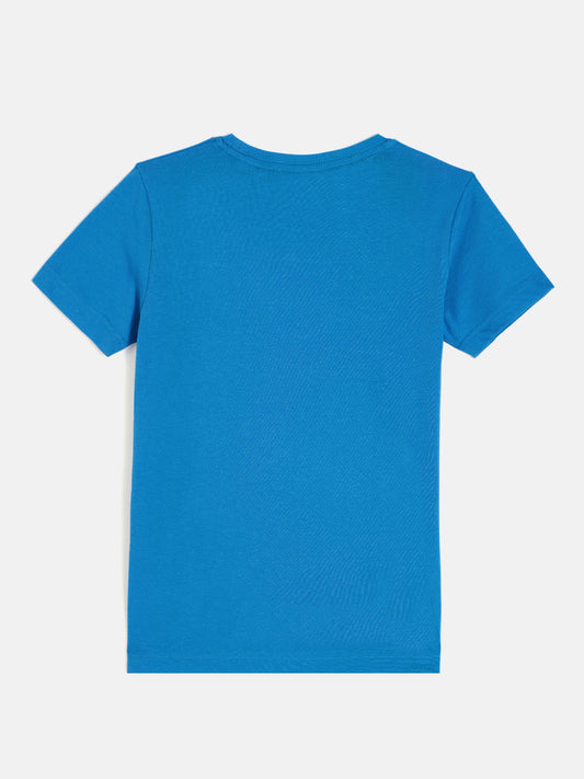 Gant Boys Blue Round Neck Short Sleeves T-Shirt