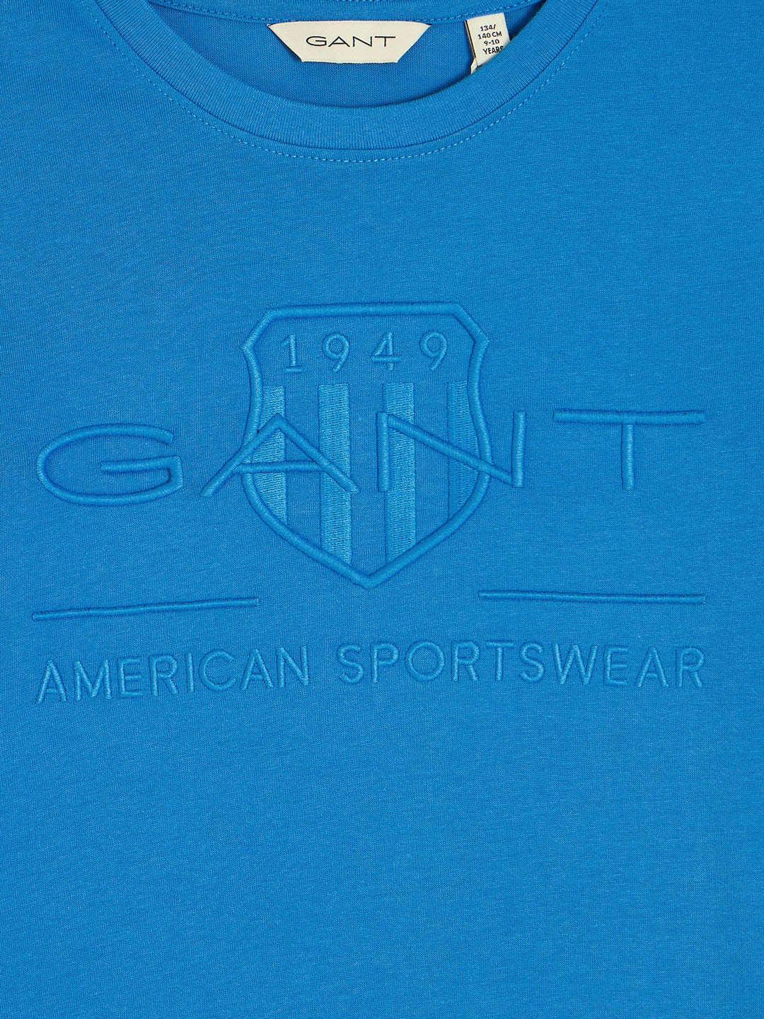 Gant Boys Blue Round Neck Short Sleeves T-Shirt