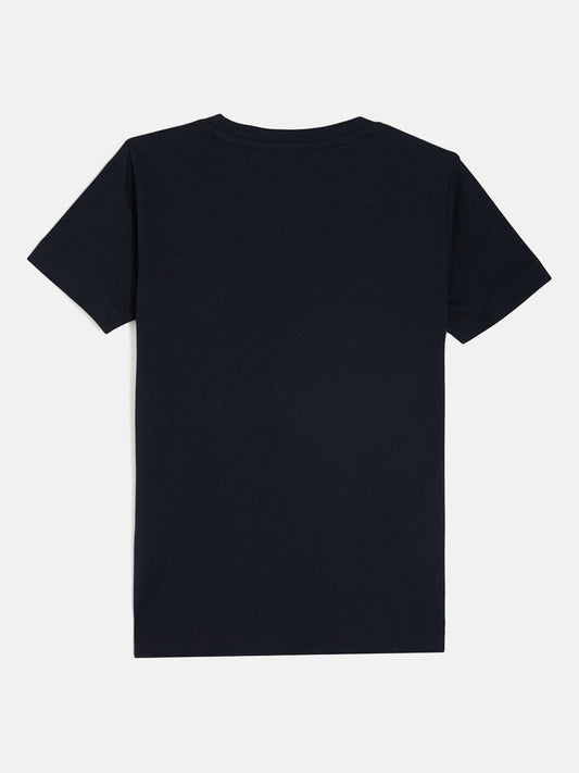 Gant Boys Blue Round Neck Short Sleeves Tshirt