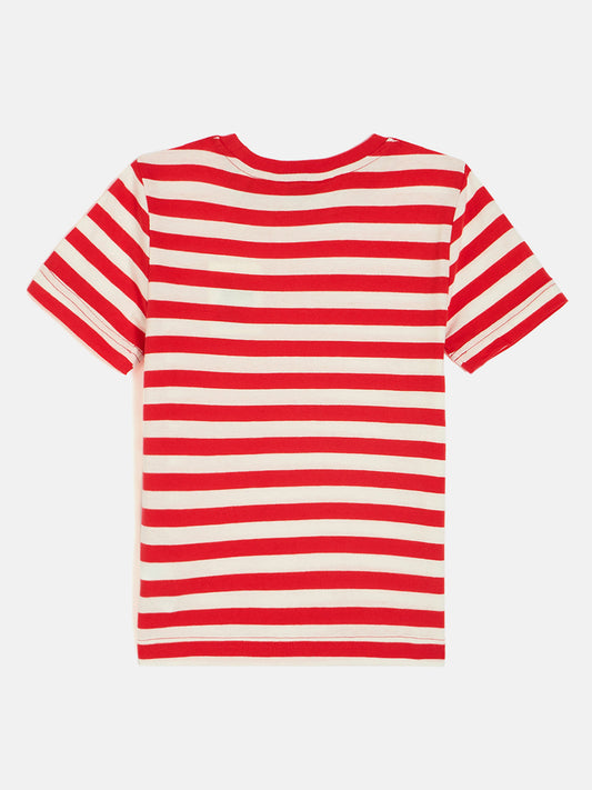 Gant Boys Red Round Neck Short Sleeves T-Shirt