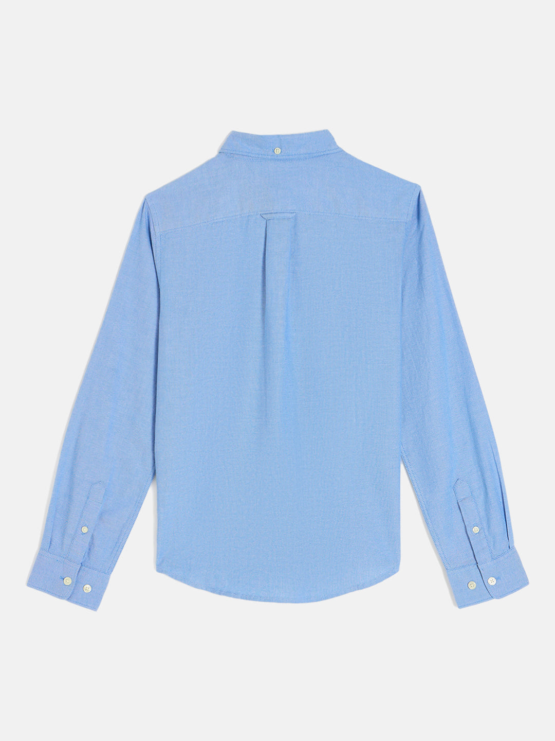 Gant Boys Blue Button Down Collar Full Sleeves Shirt