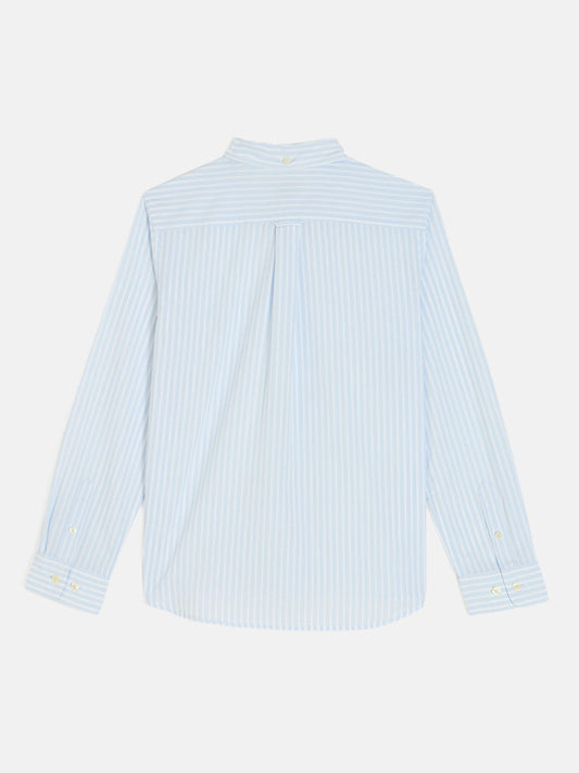 Gant Boys Blue Button Down Collar Full Sleeves Shirt