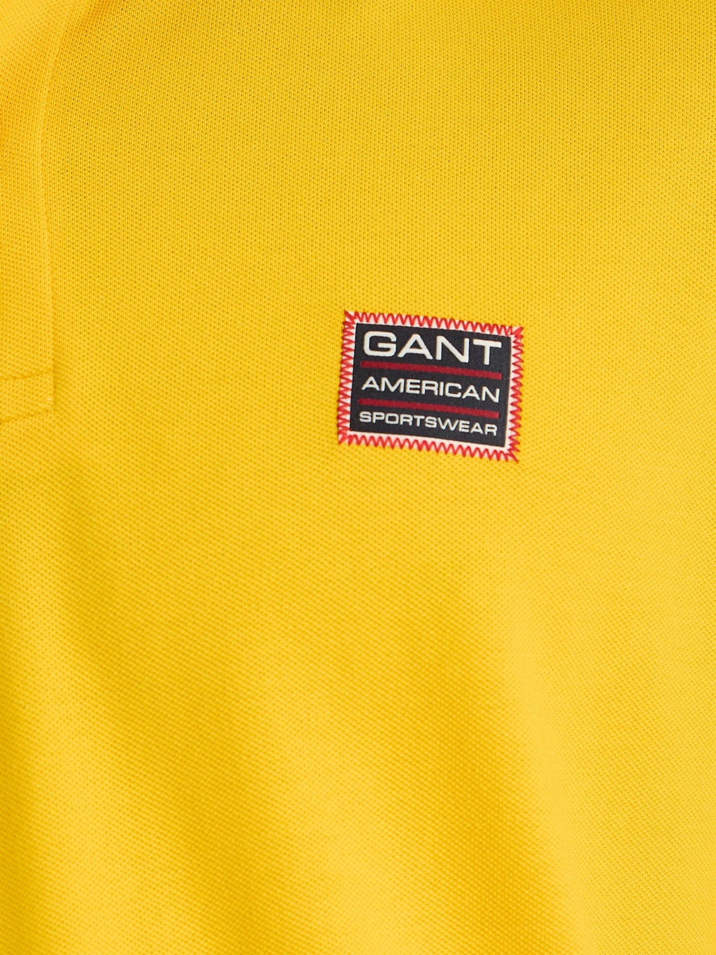 Gant Men Yellow Regular Fit Solid Polo Tshirt