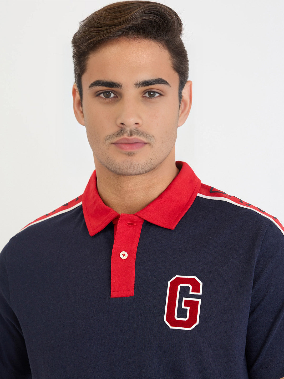 Gant Men Blue Solid Polo Tshirt