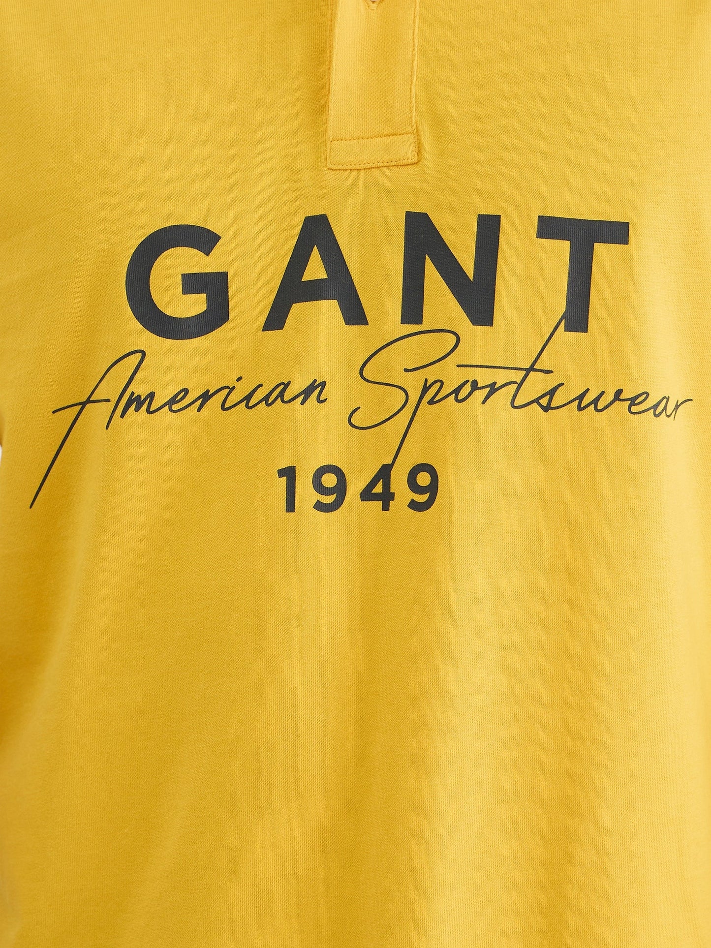 Gant Men Yellow Regular Fit Solid Polo Tshirt