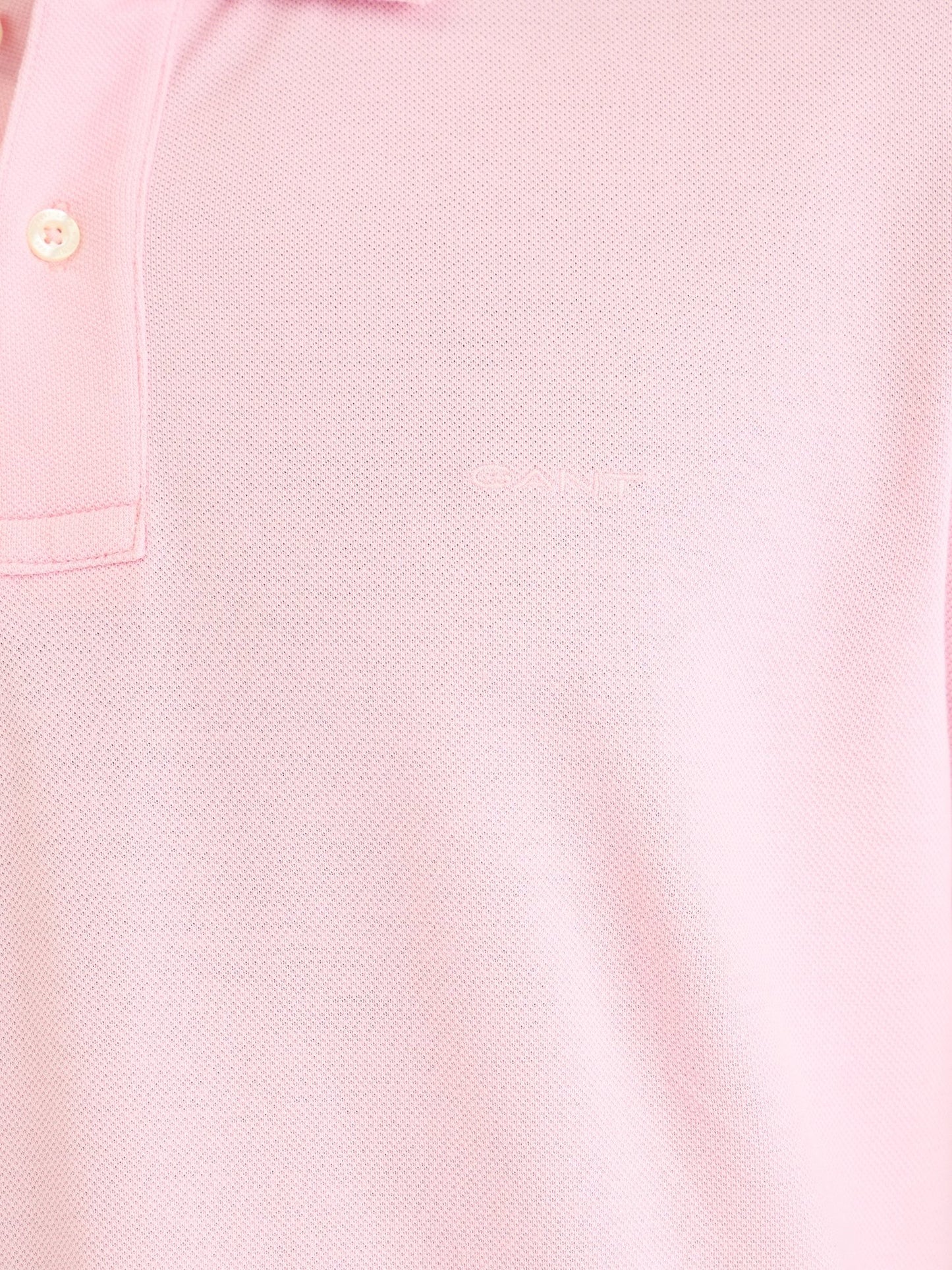 Gant Men Pink Solid Polo Tshirt