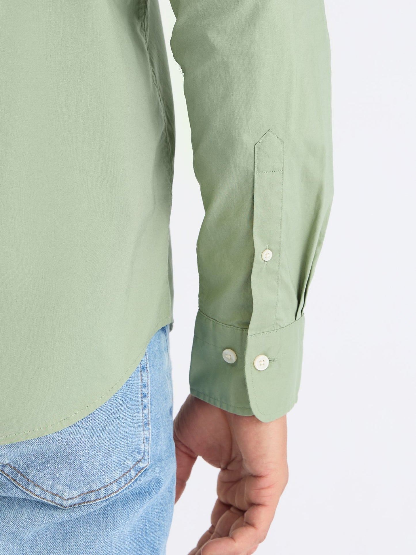 Gant Men Green Solid Collar Shirt