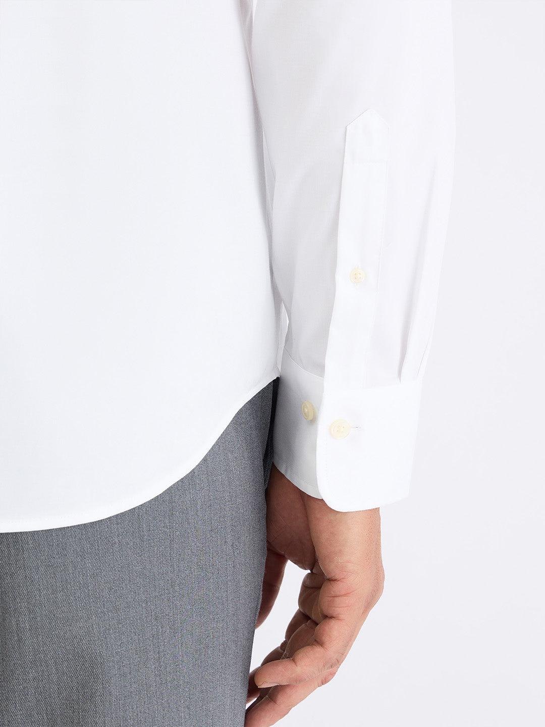 Gant Men White Solid Collar Shirt