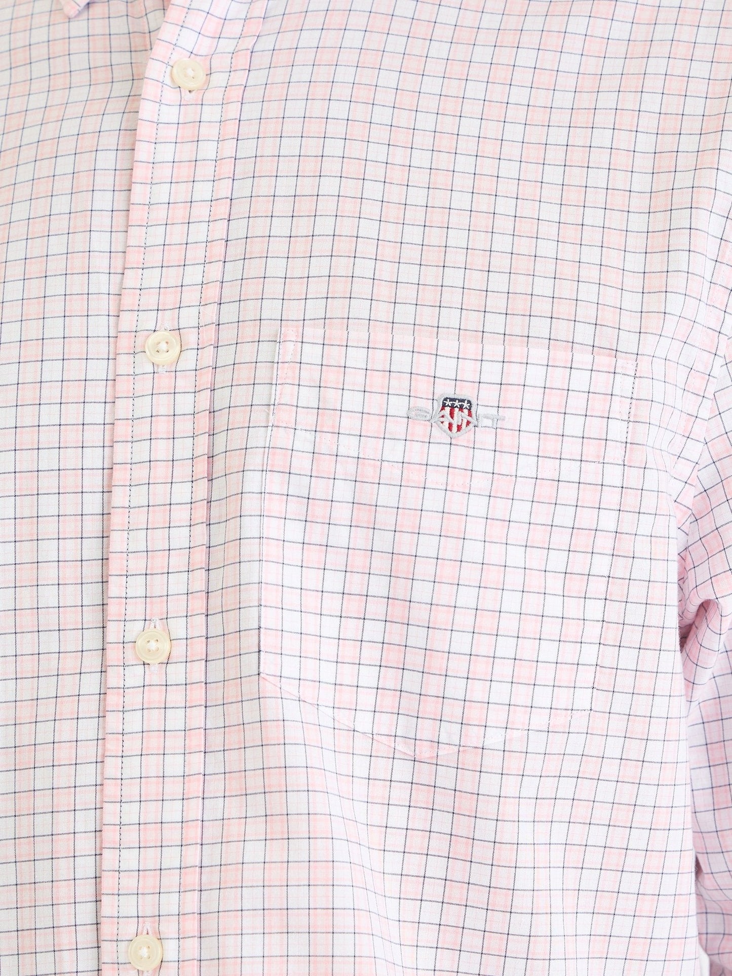 Gant Men Pink Check Collar Shirt