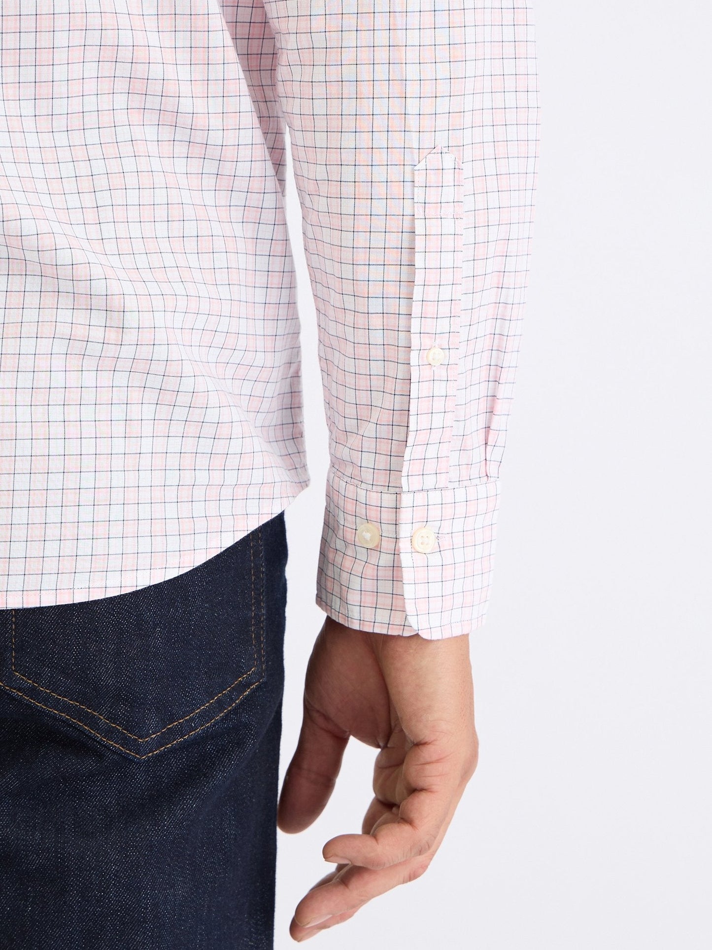 Gant Men Pink Check Collar Shirt