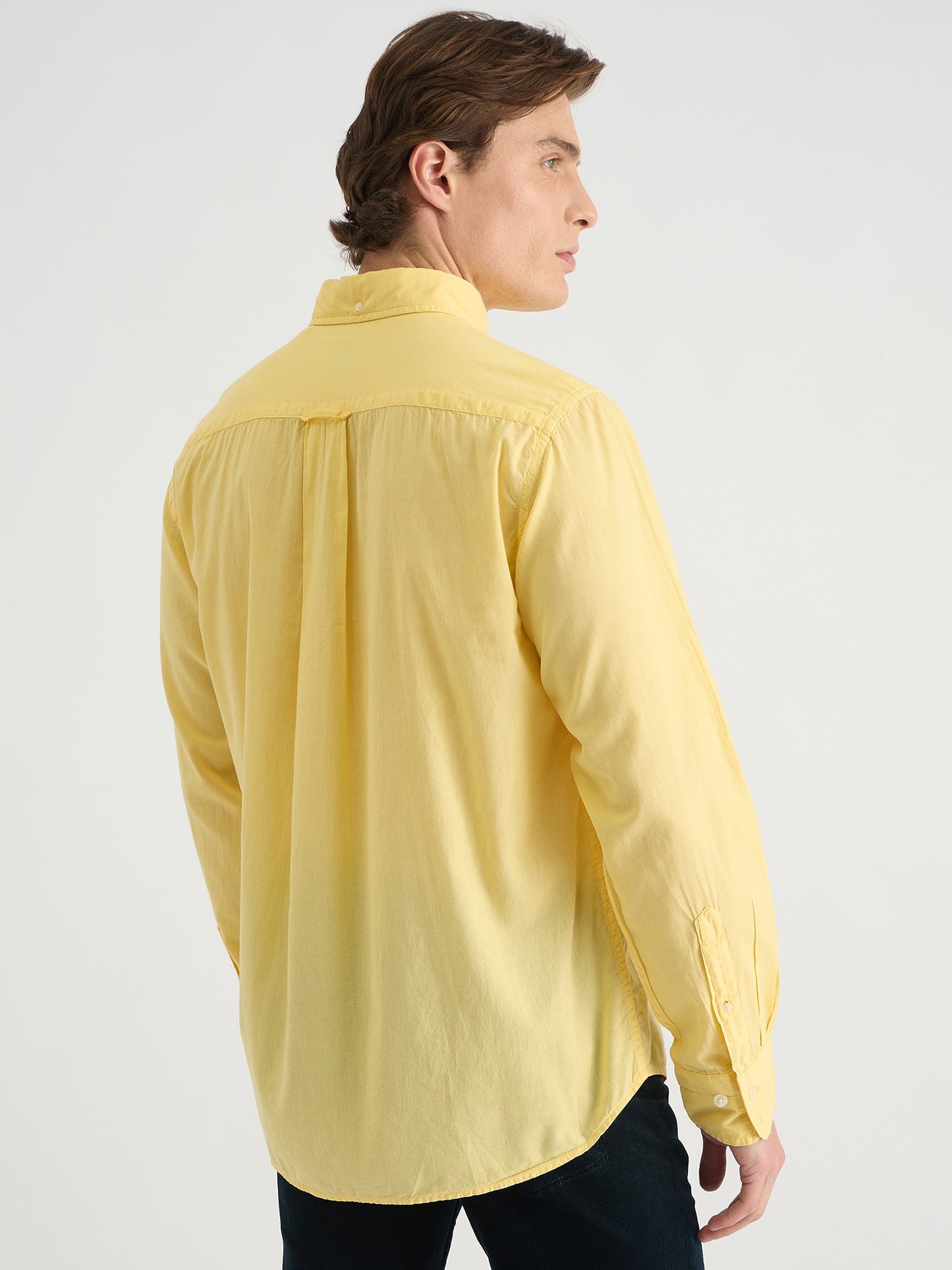 Gant Men Yellow Regular Fit Solid Polo Shirt