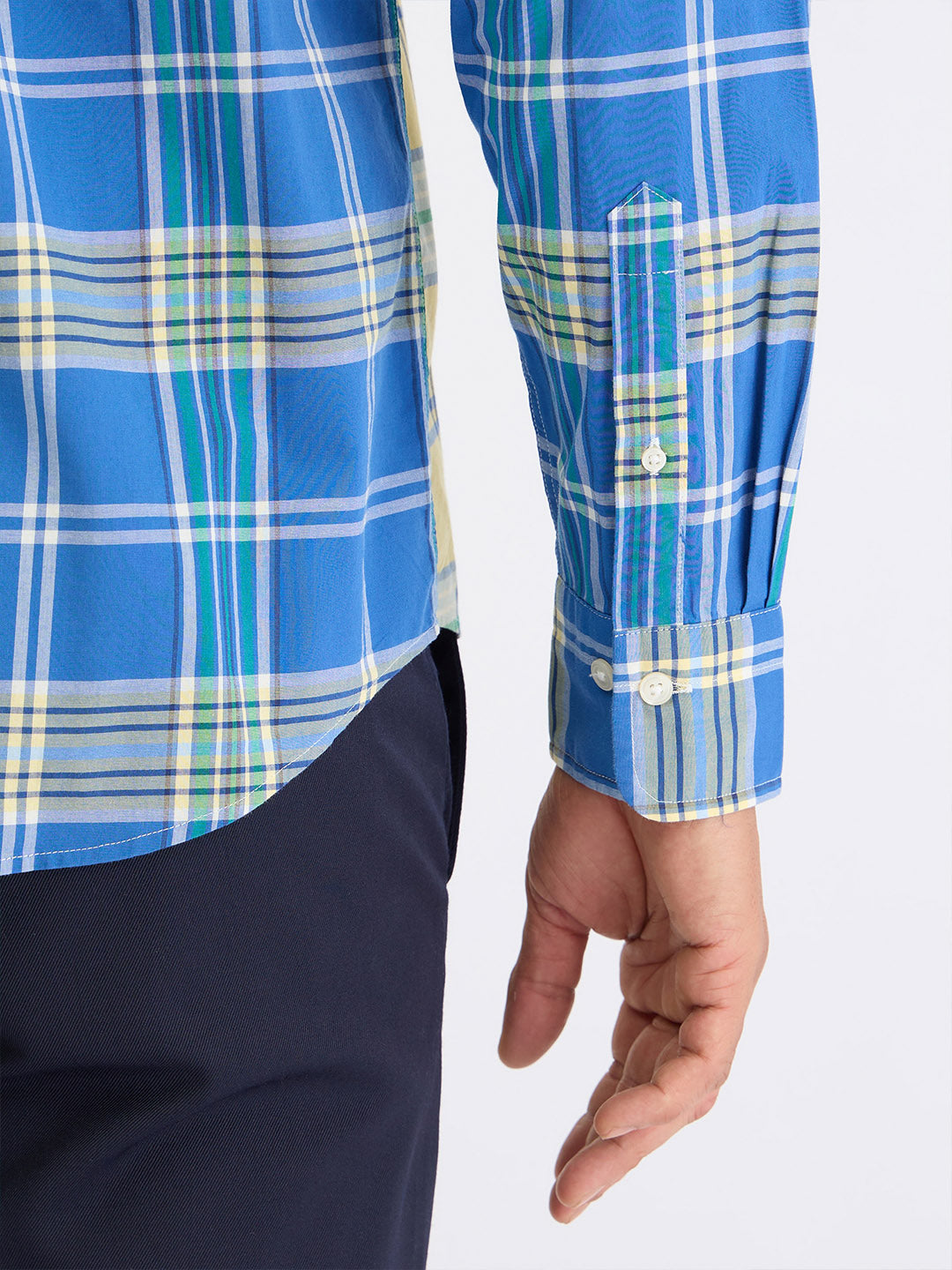Gant Men Yellow Check Collar Shirt