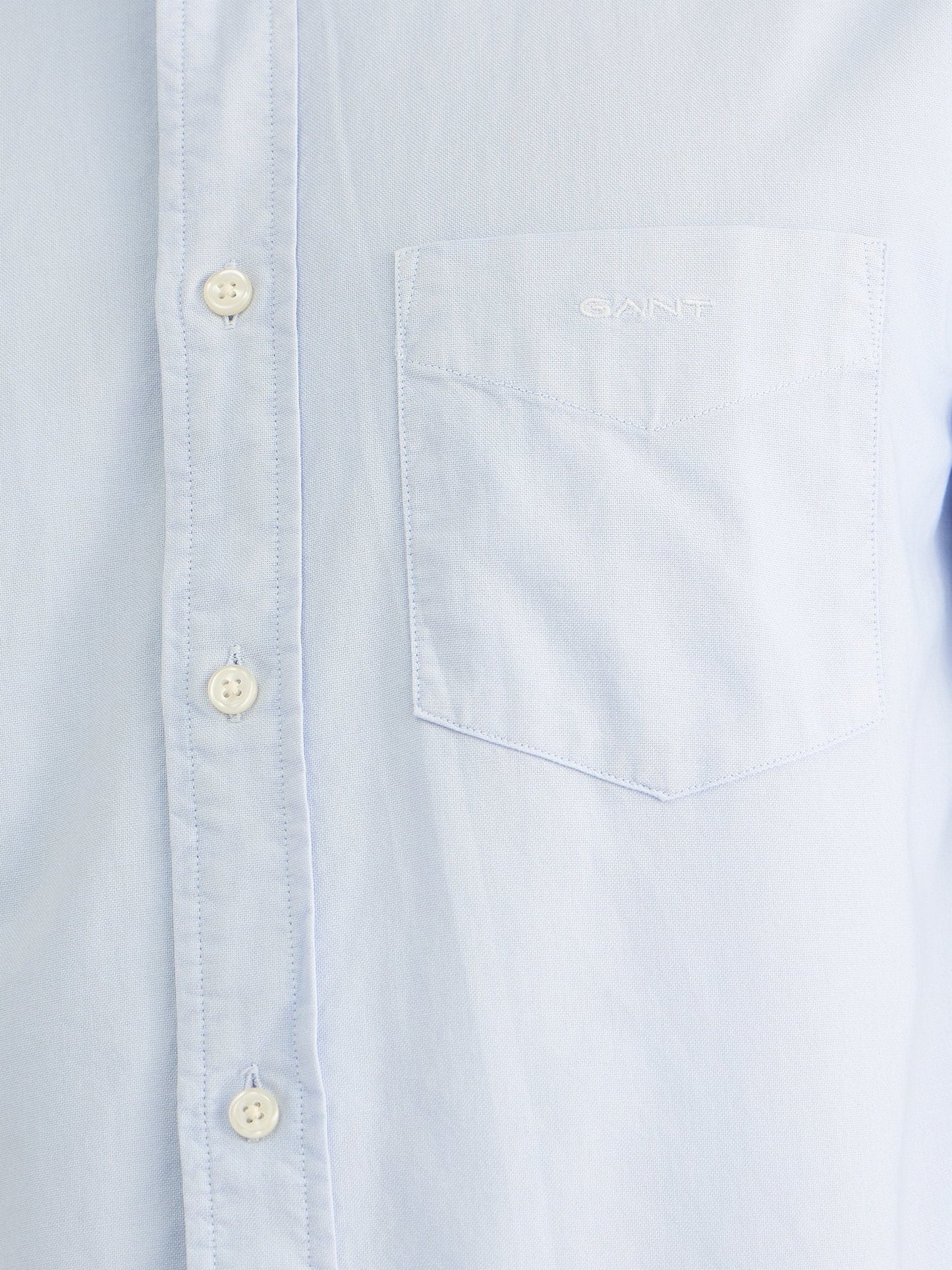 Gant Men Blue Regular Fit Solid Collar Neck Shirt