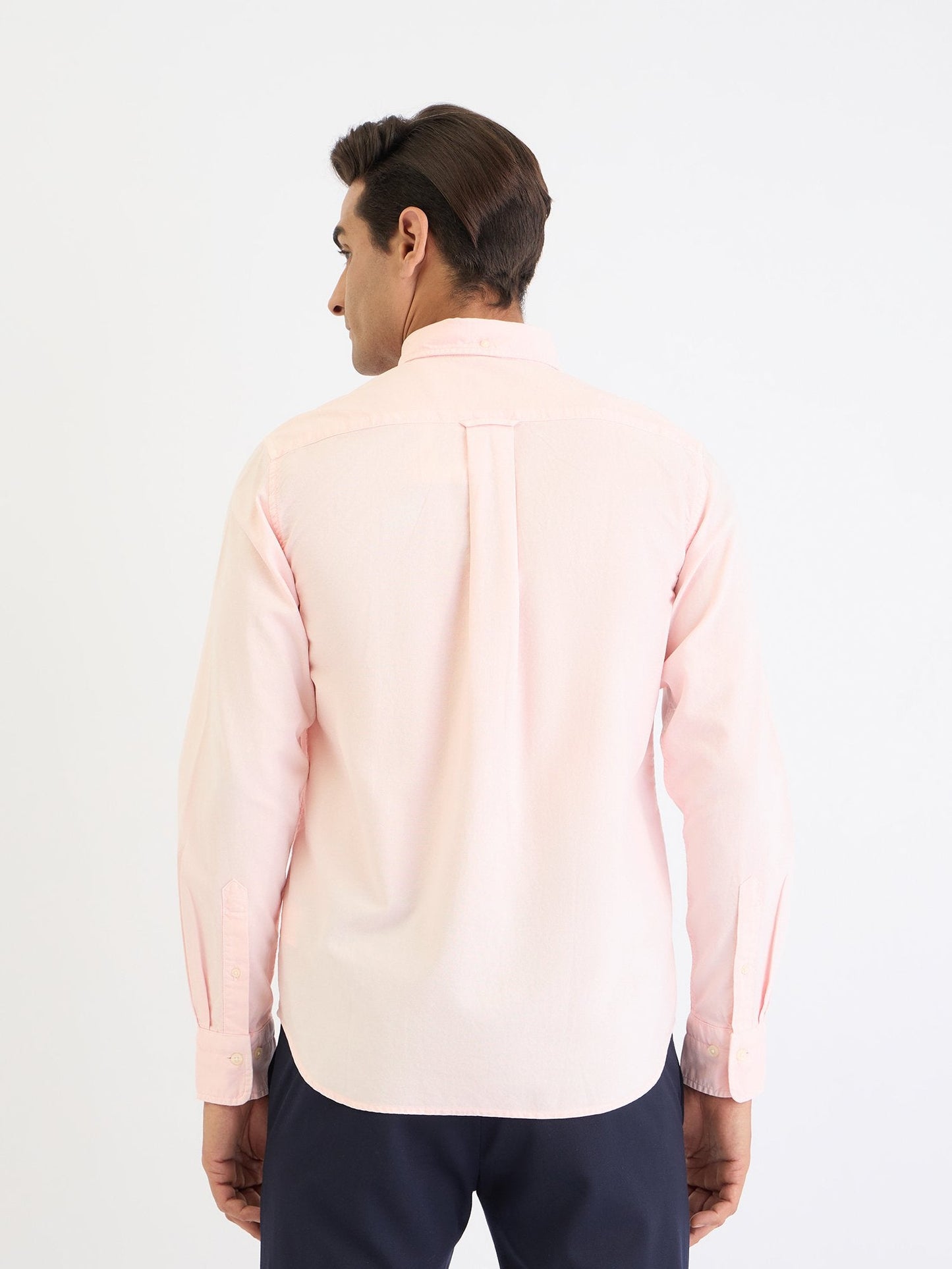 Gant Men Pink Solid Collar Shirt