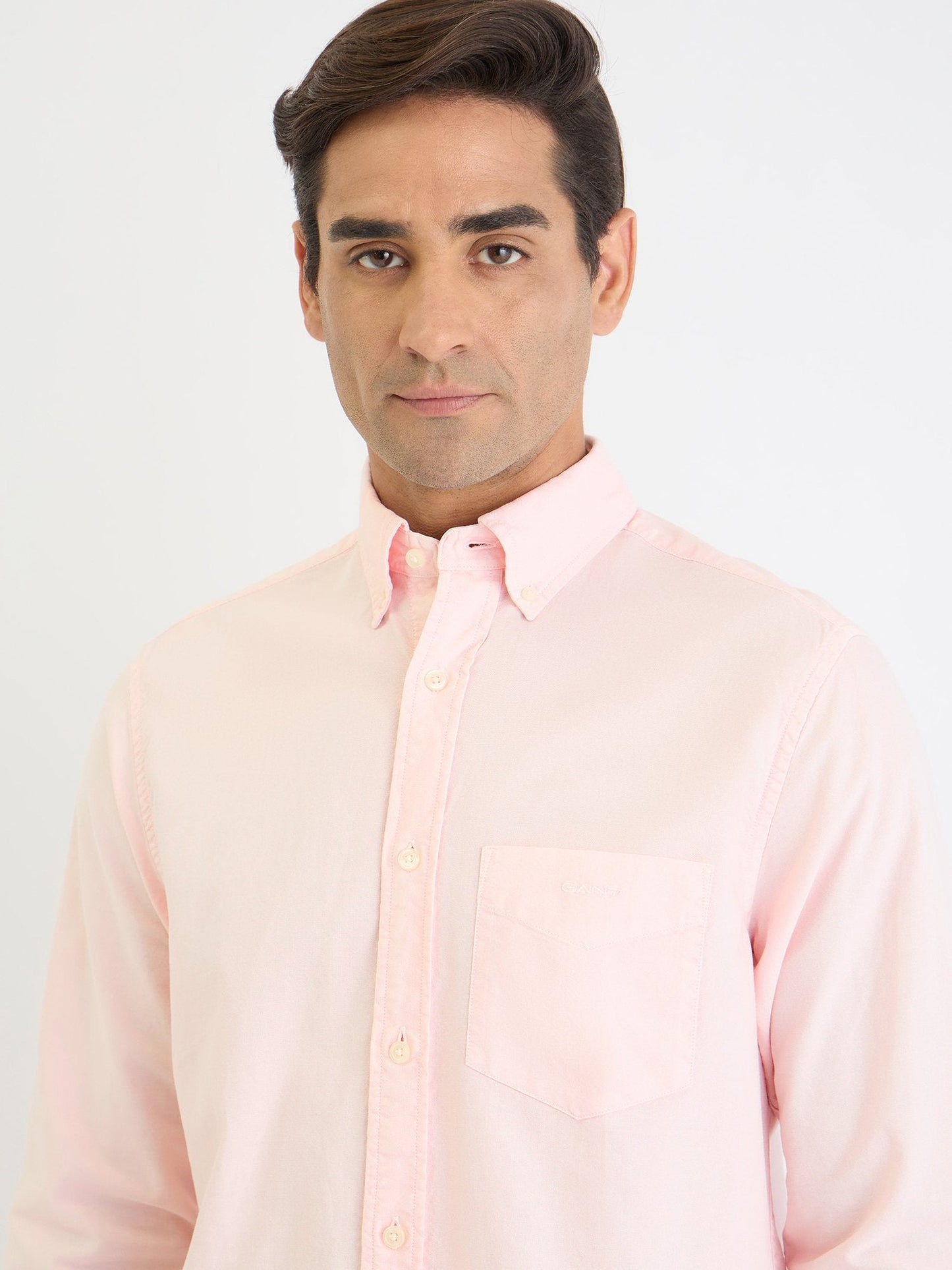 Gant Men Pink Solid Collar Shirt
