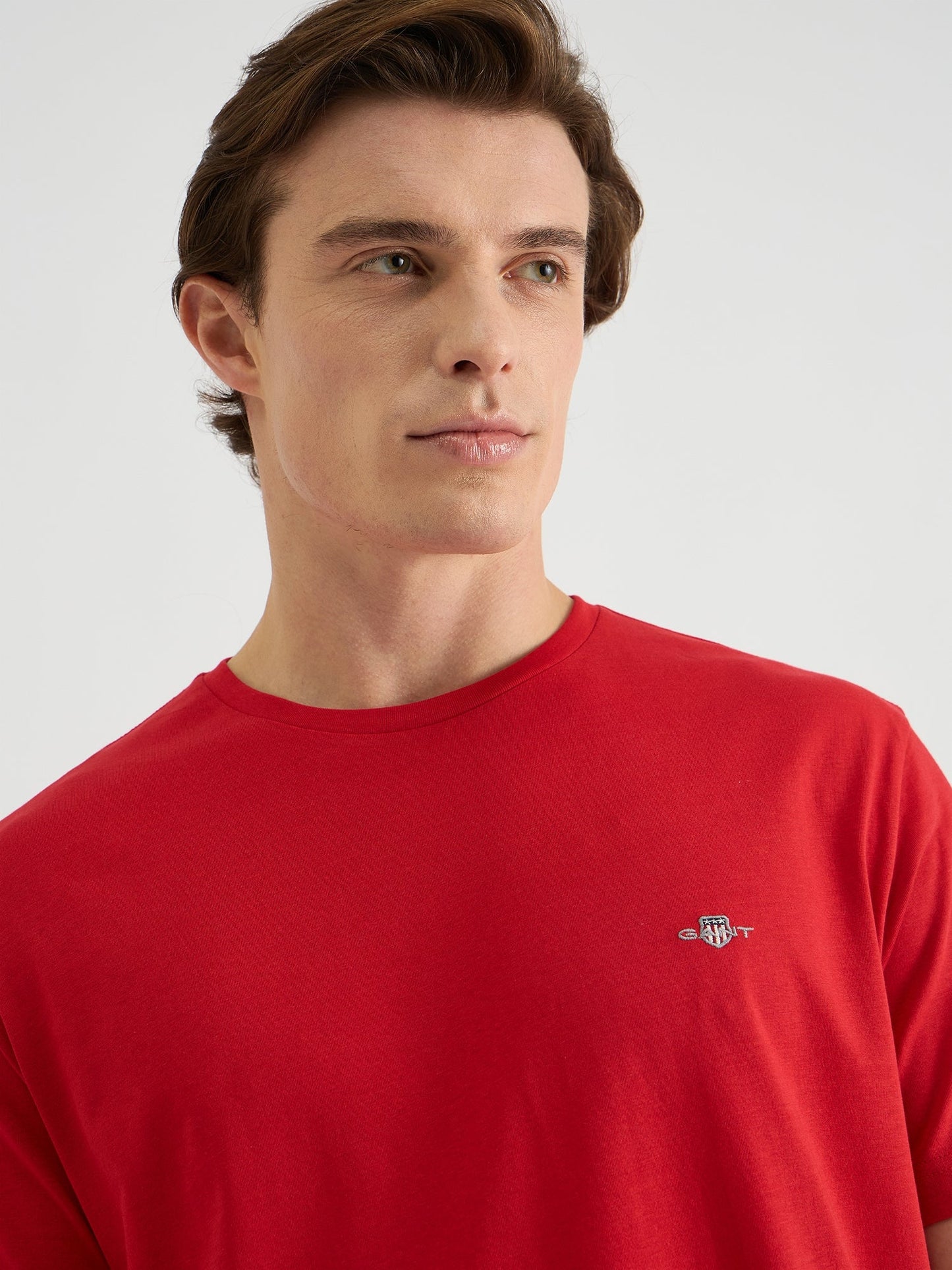 Gant Men Red Regular Fit Solid Polo Tshirt