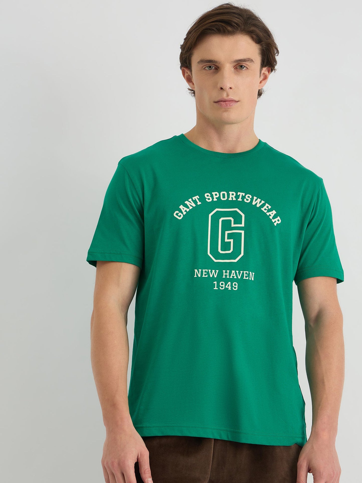 Gant Men Green Regular Fit Solid Polo Tshirt