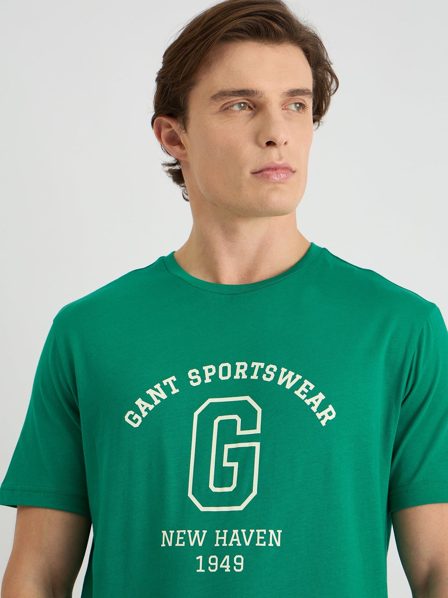 Gant Men Green Regular Fit Solid Polo Tshirt