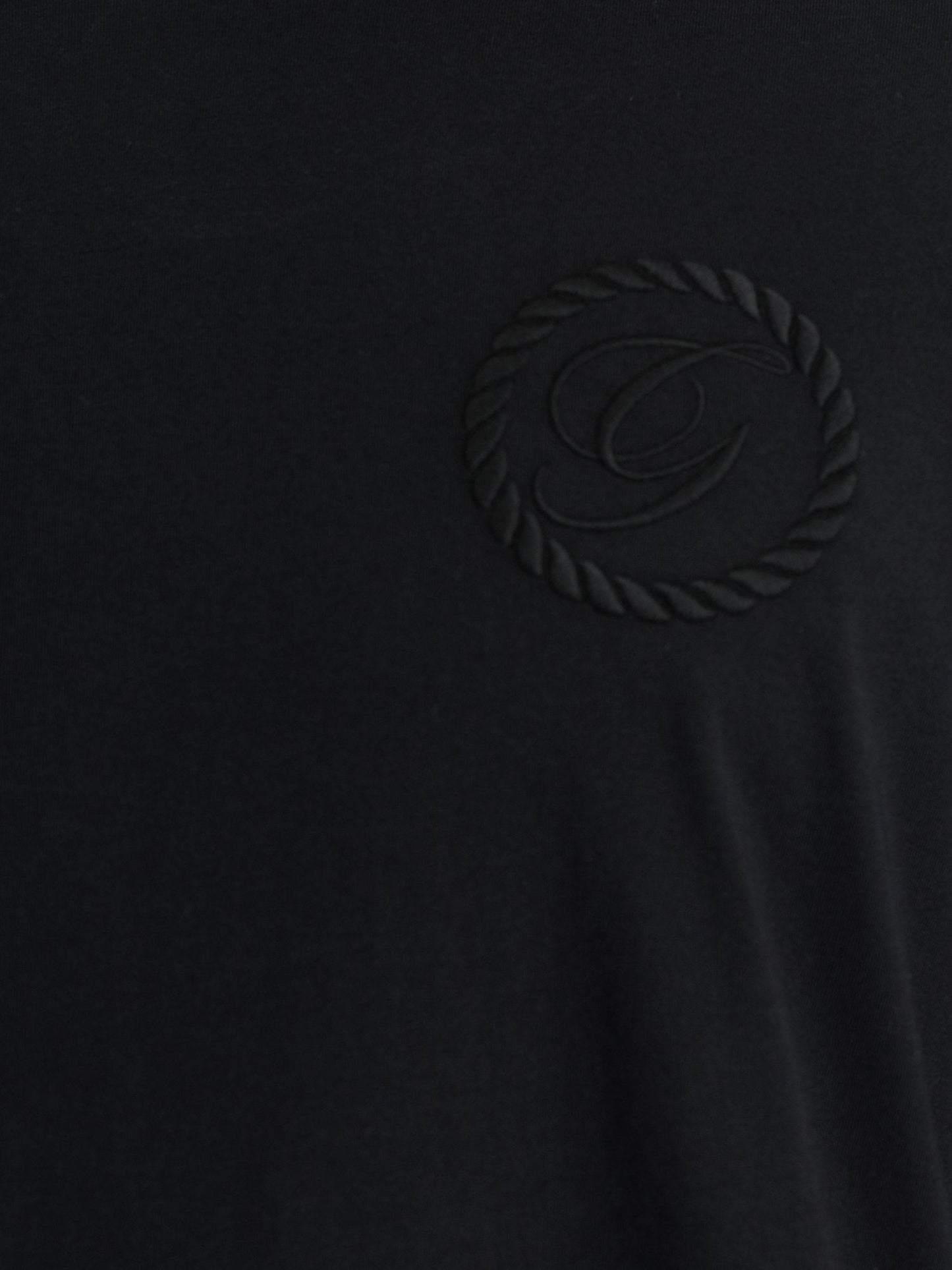 Gant Men Black Regular Fit Solid Crew Neck Tshirt