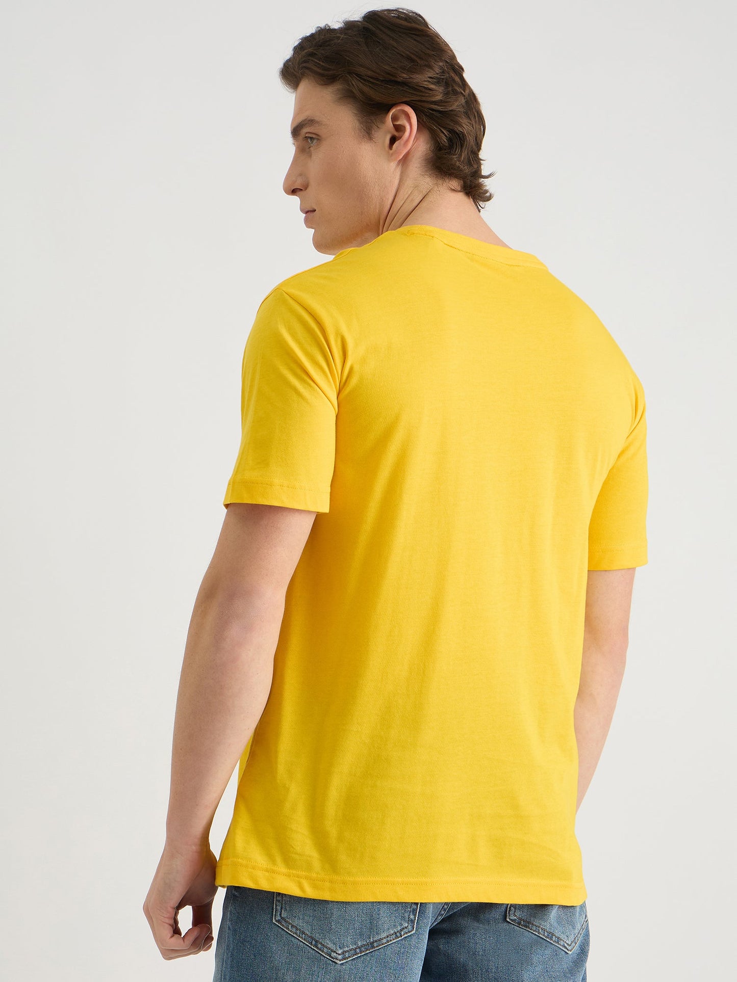 Gant Men Yellow Regular Fit Solid Polo Tshirt