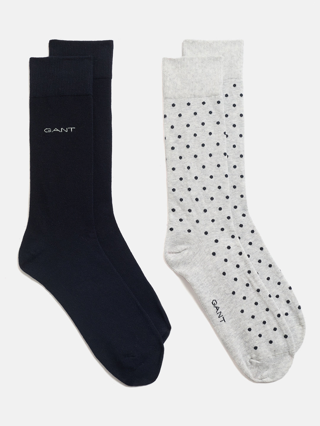 Gant Men Grey Dot And Solid Socks