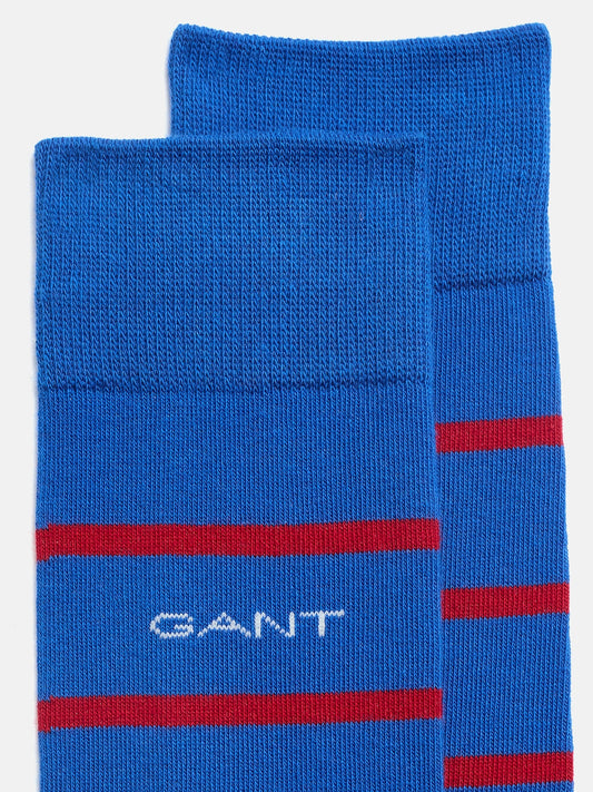 Gant Men Blue Argyle Striped Socks