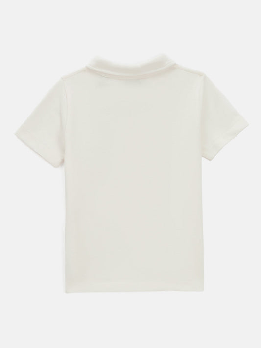 Gant Kids Off White Regular Fit Polo Tshirt
