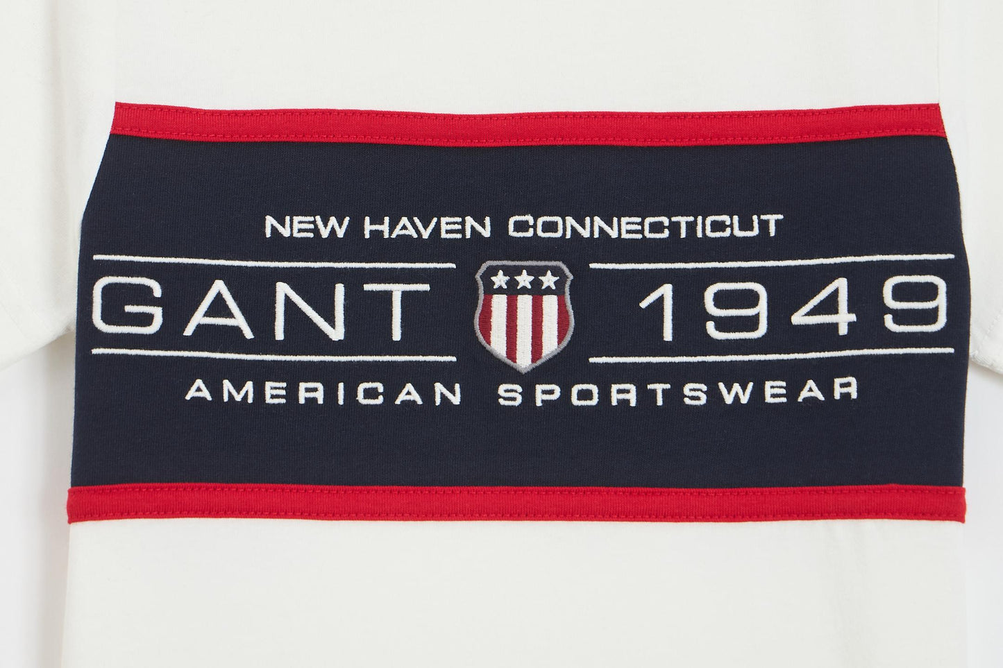 Gant Boys Cream Round Neck Tshirt