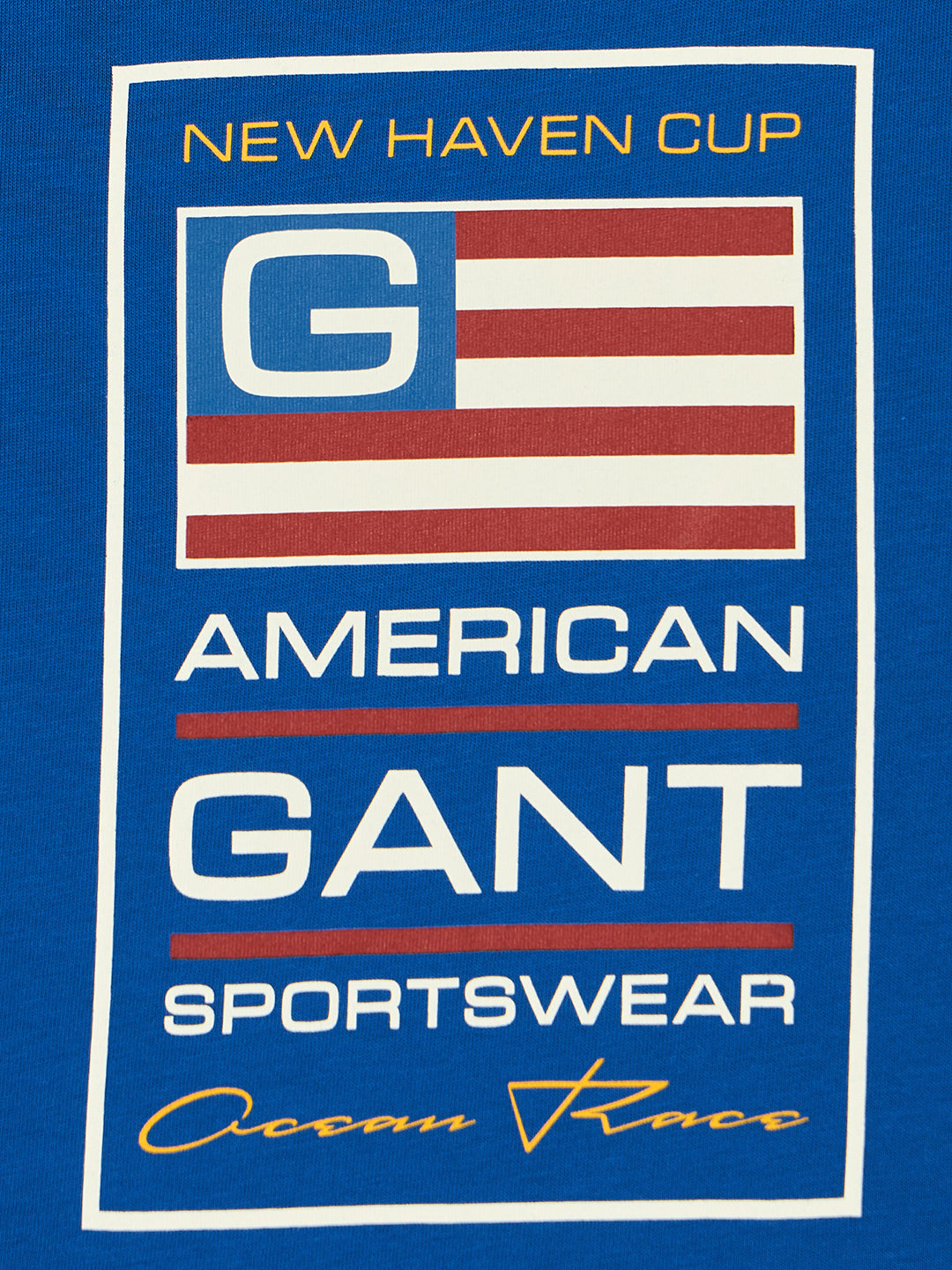 Gant Boys Blue Round Neck Short Sleeve Typography T-Shirt