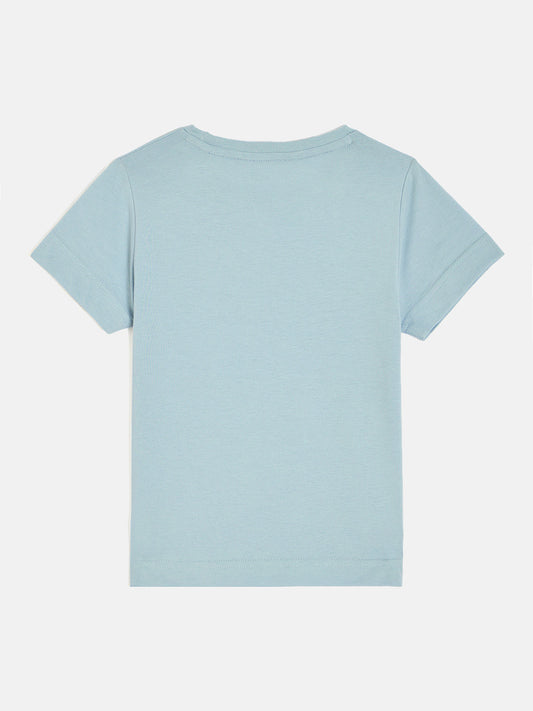 Gant Boys Blue Round Neck Short Sleeve Graphic T-Shirt