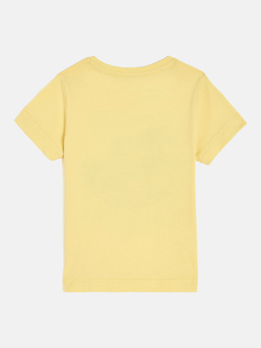 Gant Boys Yellow Round Neck Short Sleeve Graphic T-Shirt