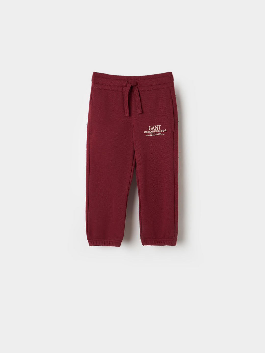 Gant Boys Relaxed Fit Maroon Logo Sweatpant