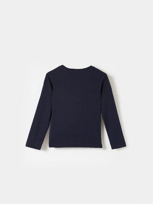 Gant Boys Blue Graphic Round Neck Tshirt