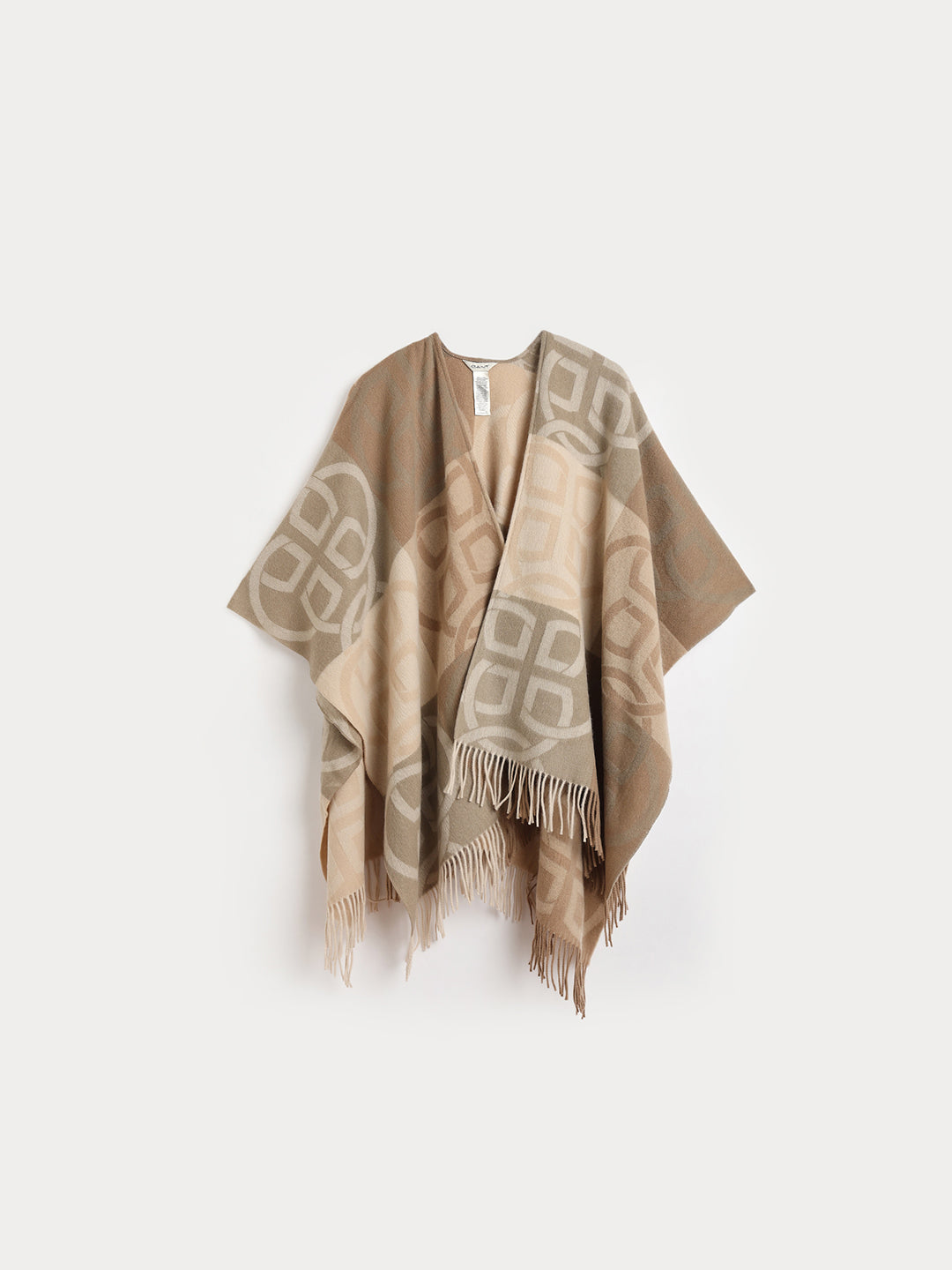 Gant Women Brown Jacquard Scarf
