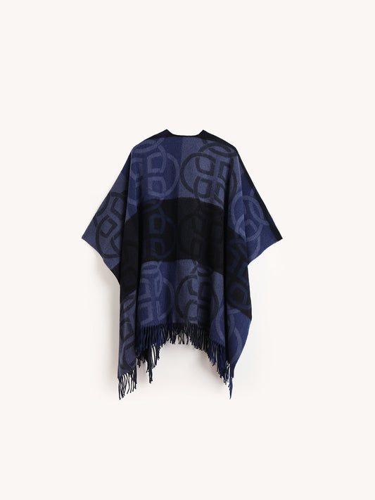 Gant Women Blue Jacquard Scarf