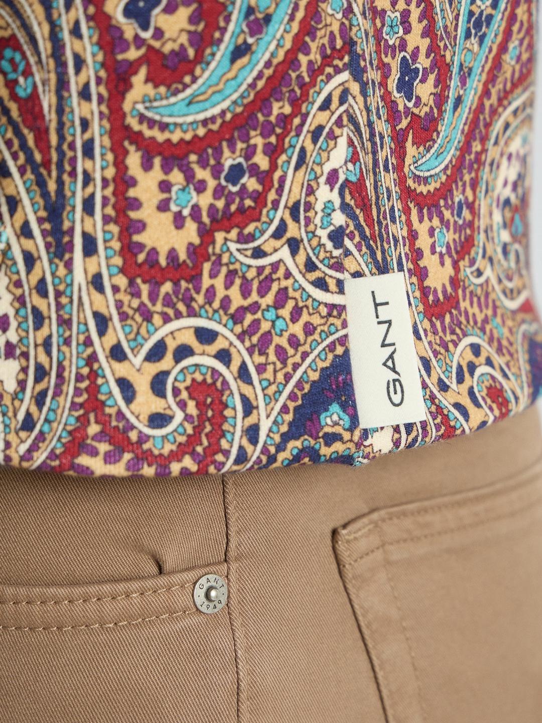 Gant Men Red Printed Hooded Sweatshirt