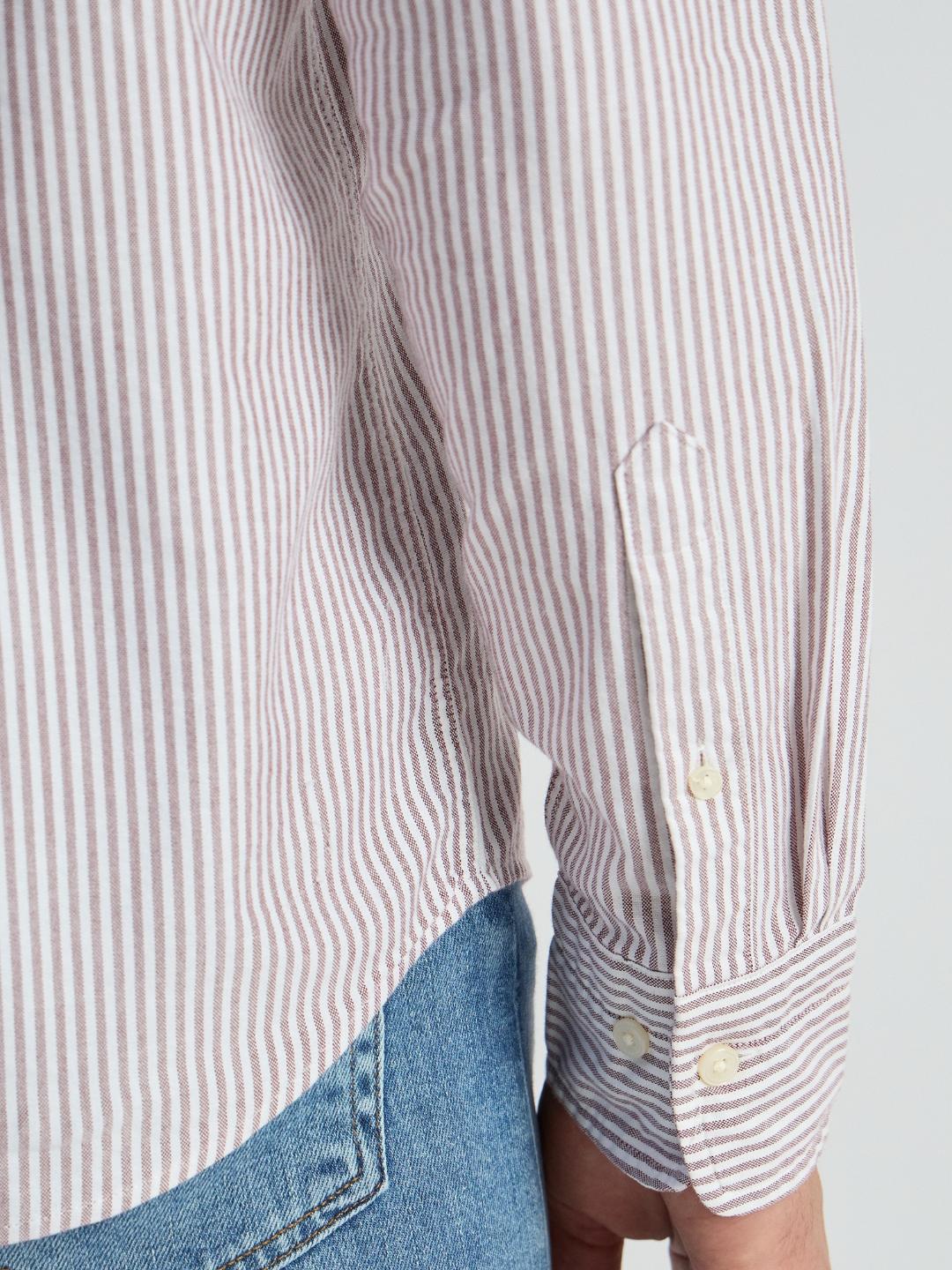 Gant Men Red Striped Collar Shirt