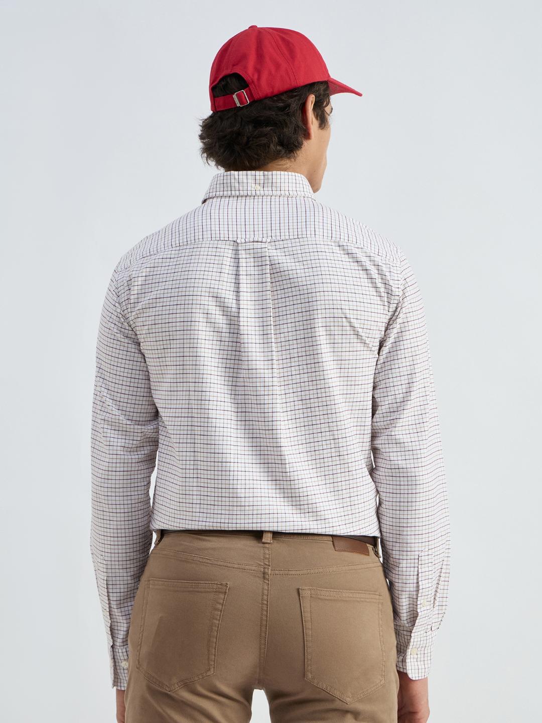 Gant Men Red Checks Collar Shirt