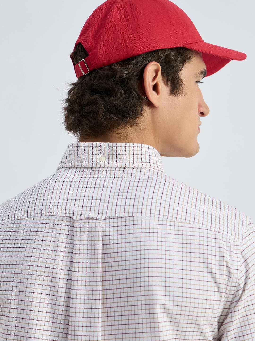 Gant Men Red Checks Collar Shirt