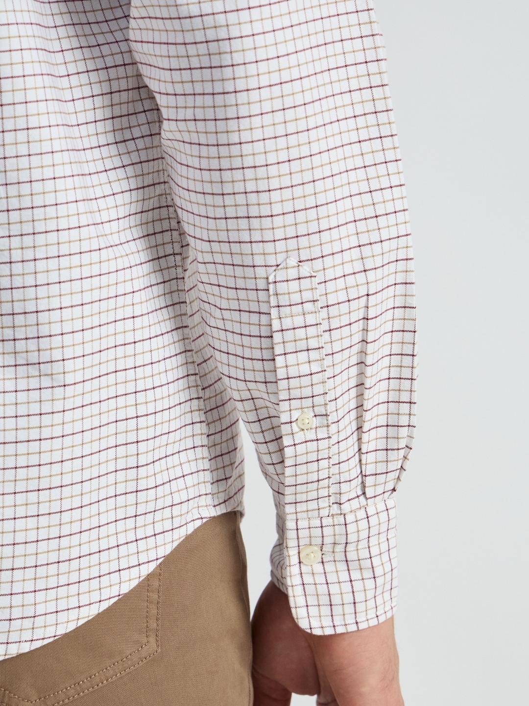 Gant Men Red Checks Collar Shirt