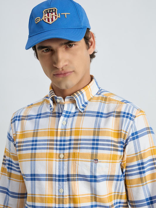Gant Men Yollow Checks Shirt