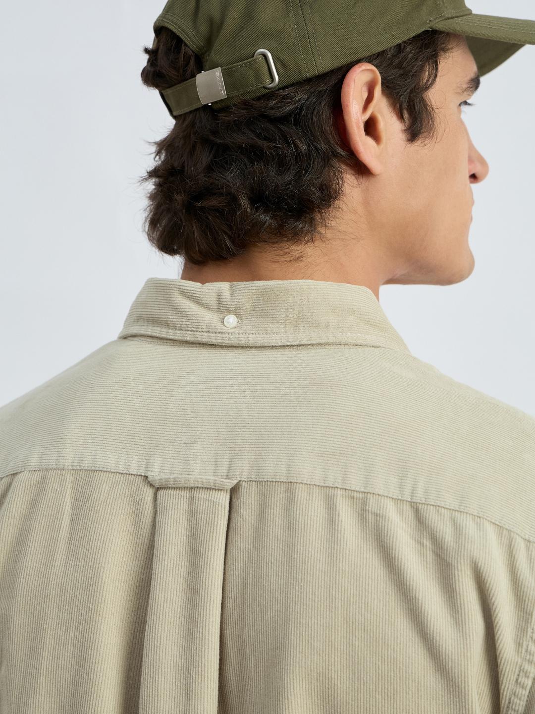 Gant Men Beige Solid Collar Shirt