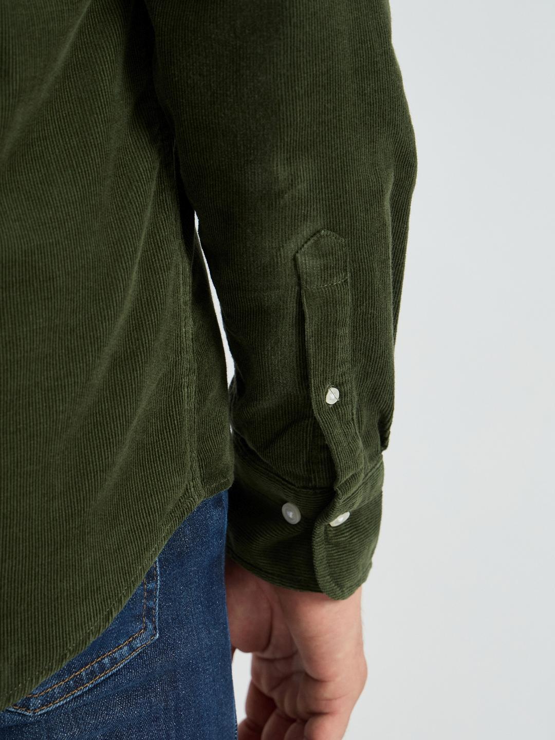Gant Men Green Solid Collar Shirt