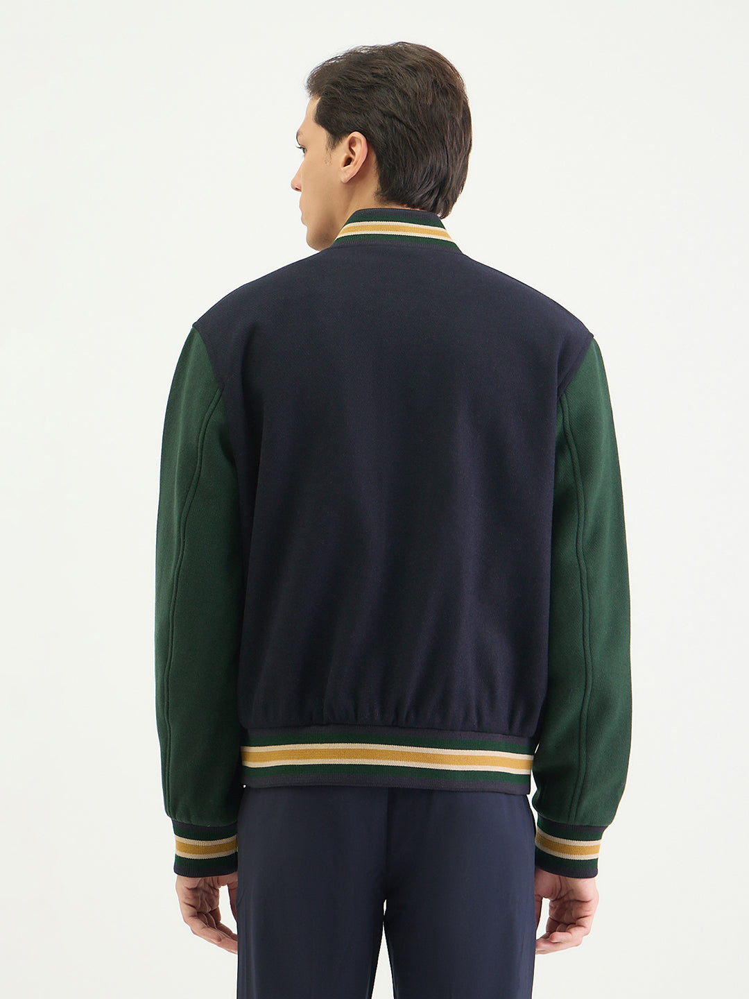 Gant Men Regular Multicolour Logo Wool Mix Varsity Jacket