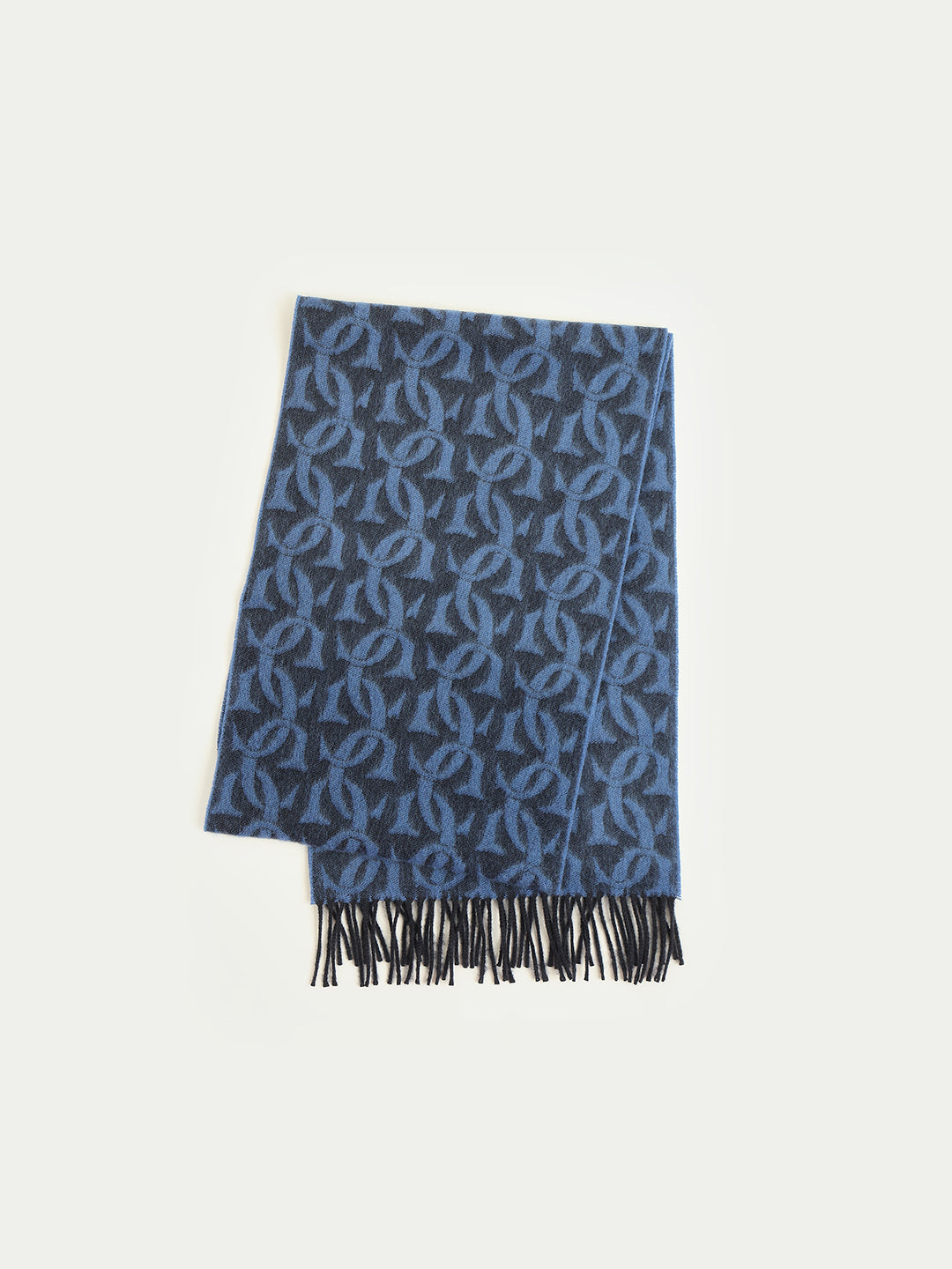 Gant Men Blue Printed Scarf