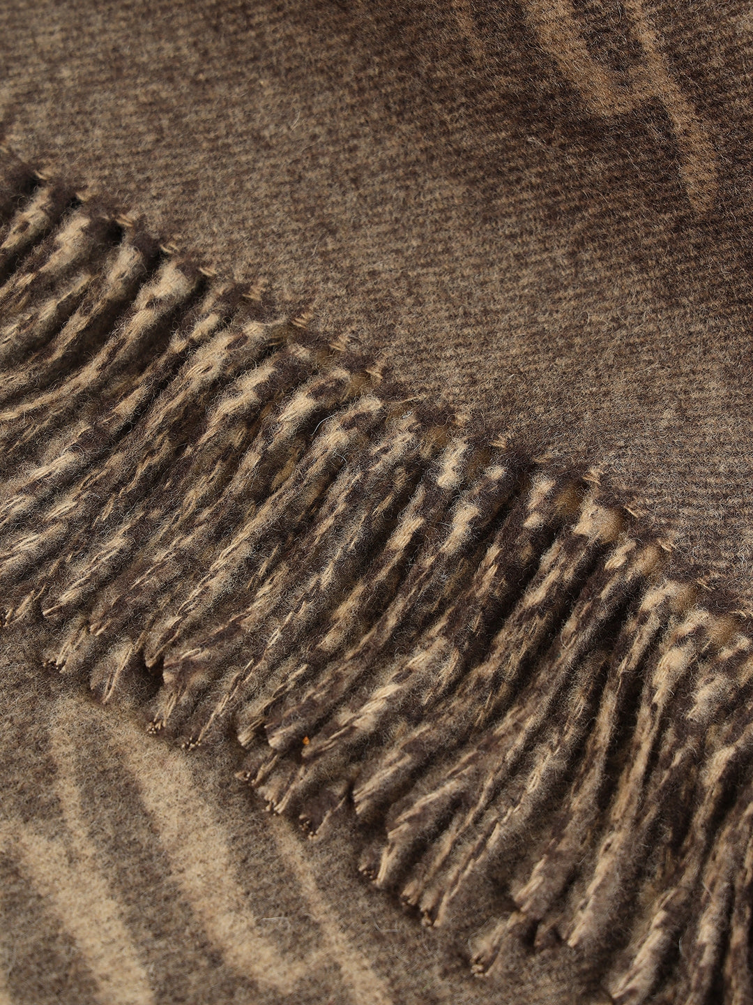 Gant Men Brown Printed Scarf