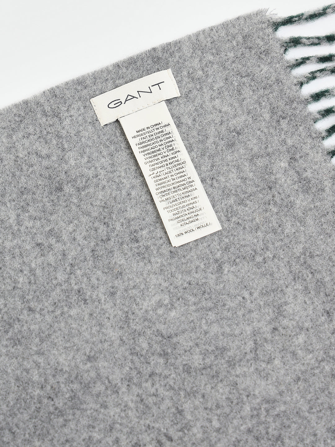 Gant Men Green Printed Scarf