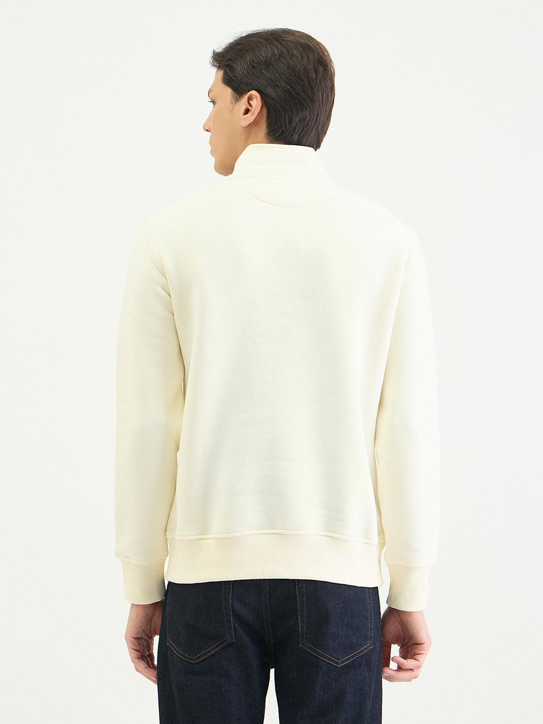 Gant Men Regular Cream Logo Sweatshirt