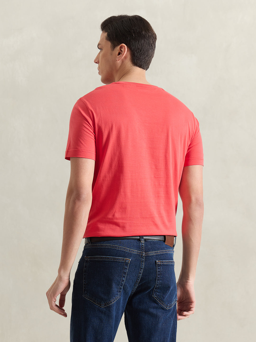Gant Men Red Printed Regular Fit T-Shirt